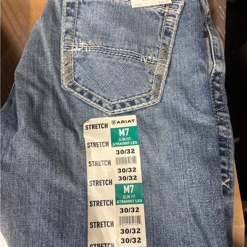 Ariat M7 Light Blue Slim Fit Jeans 30/32